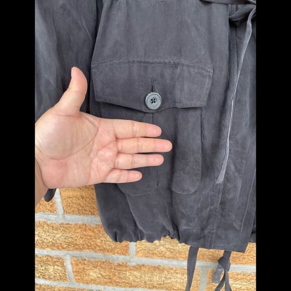 Ella Moss Utility Jacket Black size large - Picture 5 of 8